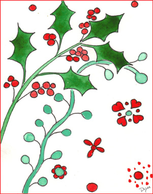 Geo Holiday Holly 72