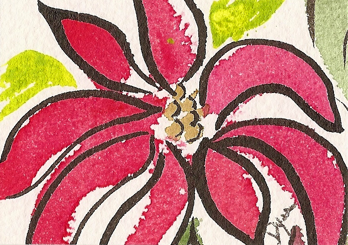 poinsetia gift tag 2