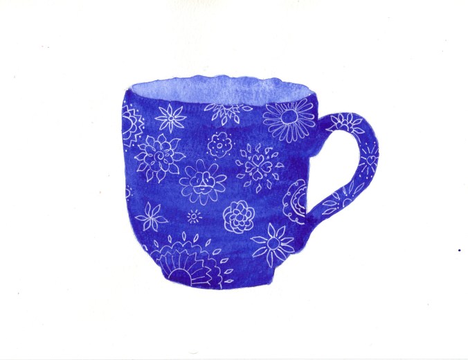 Mandala Blue Cup