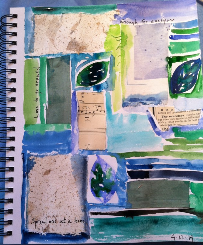 art journal green
