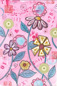 pink and turquoise II